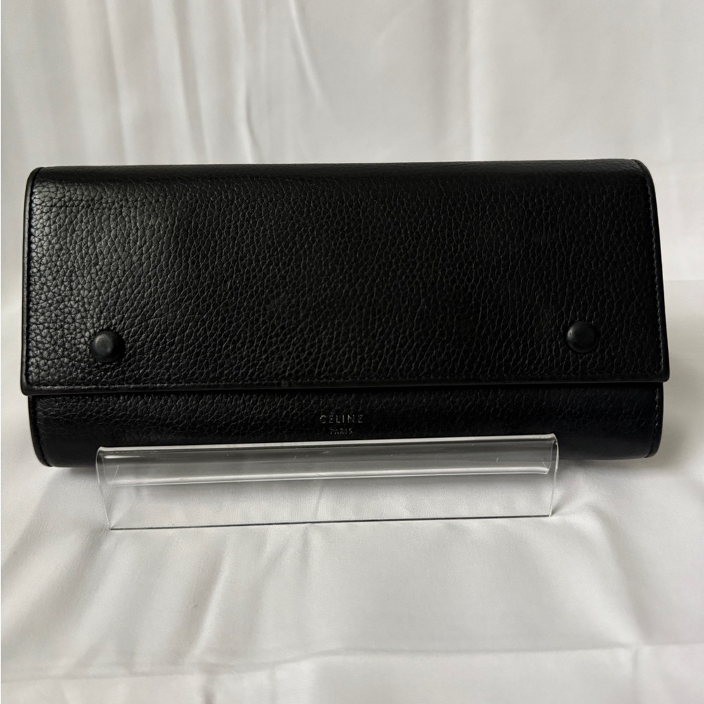 Celine Black Leather Wallet